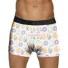 Ropa Interior Masculina Adulta Europea y Americana de Pascua Impresa en 3D de Seda de Leche de Cintura Media Sexy tipo Boxer