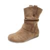 Botines Cortos para Mujer 2025 Nuevo Otoño Piel Suave Botas Martin Melard Zapatos Versátiles de Moda para Mujer Zapatos de Invierno