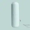 1 Peça Estojo para Escova de Dentes de Viagem Caixa Portátil para Armazenamento de Escova de Dentes Recipientes de Viagem para Escova de Dentes Organizador com Porta Copo para Viagens Acampamento Viagens Escola Uso Diário