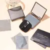 Puff Facial Absorvente de Óleo de Carvão de Bambu Papel Absorvente de Óleo Facial com Puff Estojo com Espelho Armazenamento Puff Facial Portátil Papel Absorvente de Óleo