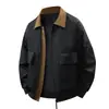 Bestseller transfronterizo de transmisión en vivo: Chaqueta casual, deportiva y moderna para hombre, de corte holgado y oversized, para primavera y otoño, con cuello de solapa