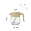 Botella de Vidrio para Condimentos Doméstica con Cuchara Salero de Cocina Frasco Sellado Caja de Almacenamiento Combinada para Condimentos MSG a Prueba de Humedad