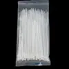 Abraçadeiras de nylon do fabricante 100 peças/pacote abraçadeiras plásticas autotravantes brancas para amarração atacado