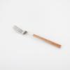 Amazon Hot Imitação de Grão de Madeira Aço Inoxidável Tableware Western Steak Knife e Fork Spoon Set Korean Spoon Factory Outlet
