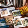 Pintura al Óleo Día Hermoso Serie Álbum Antiguo Tema Pintura Famosa Cubierta Dura Material Folleto Estilo Europeo Vintage Material 6 Estilos
