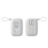 Carregador portátil novo e autônomo personalizado, mini, compacto, de alta capacidade, com cabo integrado, para celular Xiaomi Apple 15