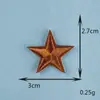 Parche Bordado de Estrella de Cinco Puntas y Corazón en Colores Macaron, Parche Autoadhesivo DIY, Pegatina de Tela para Ropa, Bolsos y Diarios, Lindo