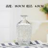 Madrid Boca Fina Estilo Europeo Vintage Jarrón Repujado Flor Seca Sobremesa Jarrón Transparente Jarrón de Vidrio Hidropónico para Flores Jarrón