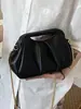 Nuevo Diseño de Comercio Exterior Nicho Bolso Dorado Nube de Gran Capacidad para Mujer, Bolso Cruzado de Cadena Plegado, Bolso de Hombro Único