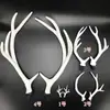 Chifres de simulação decoração de Natal chifres flocados adereços de cabeça material de acessórios diy tiara Carson adereços de fotografia feminina