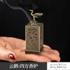 Queimador de Incenso Criativo em Liga Metálica Vazada em Formato de Nuvem Pequena, Queimador de Incenso Quadrado Estilo Suporte com Garça Voadora, Ornamento Queimador de Aromaterapia para Escritório e Casa