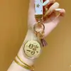 Chaveiro de Ouro Puro 999 520 Boa Sorte Pêssego e Amendoim Pingente Ornamento Dourado Brinde Promocional
