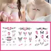 Pegatinas de Tatuaje Tótem para Chicas Dulces y Geniales Subcultura Chica Múltiples Ubicaciones Pegatinas Desechables