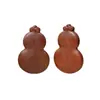 Colgante de Calabaza de Paz de Madera de Azufaifo Golpeada por el Rayo con Nubes Propicias y Mirto en la Parte Trasera, Grabado de Accesorios para Fabricantes de Herramientas Rituales Taoístas