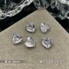 Manicura Diamante Punta Diamante Transparente de Alta Calidad Blanco Brillante Diamante Inferior Azúcar Roca Cuadrado Gordo Gota de Agua Color Fuego Desnudo Circonio Joyería para Manicura