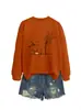 Amazon Wish site independente moda e único homem de palha feminino, cachorrinho, árvore, abóbora outono e inverno moletom comércio exterior