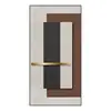 Pintura decorativa geométrica abstracta para recibidor, estilo Wabi-Sabi, colgada directamente frente a la puerta, creando una atmósfera sofisticada para la sala de estar, el pasillo o el corredor