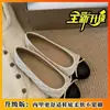 Bailarinas de Boca Baja Estilo Chino Nuevo Slip-on Lazo Dulce Nuevo 2026 Primavera Planos Zapatos Individuales Mujer Noche Noche