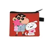 Nuevo Monedero de Dibujos Animados Crayon Shin-Chan para Estudiantes Hombres y Mujeres Bolsa de Almacenamiento de Poliéster Bolsa de Almacenamiento Personalizada de Moda Venta al por Mayor Caliente