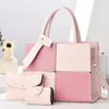 Bolso Transfronterizo para Mujer Moda Empalme Tendencia Bolso Cruzado para Suegra Gran Capacidad Coreano Retro Nicho Bolso de Hombro