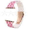 Adecuado para Apple Apple Watch S10/Ultra Correa de Resina Correa de Resina Cuadros Explosivos de Tablero de Ajedrez