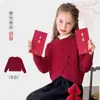 Tutu Elefantito Ropa Infantil Conjunto Niñas Invierno Nuevo 2026 Año Nuevo Conjunto Suéter Rojo Vestido Infantil
