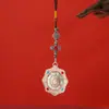 Colgante Giratorio Mantra de Seis Caracteres de los Ocho Tesoros, Fabricante Original de Joyería de Xizang, Amuleto Zizai de los Nueve Palacios Ocho Trigramas Diez Símbolos