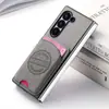 Adequado para Capa de Celular Samsung Zfold8 Ultra, Cor Pura, Design Simples, Porta-Cartão Magnético Zfold6, Capa Protetora Zfold7