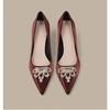 Zapatos de Boda Ankela Red de Dos Maneras 2025 Nuevos Zapatos de Boda de Punta Fina Estilo Francés Zapatos de Salón para Vestido de Novia Tacones Altos Elegantes con Pedrería para Mujer