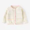 Cárdigan de Punto con Estampado Colorido de Conejito para Niñas, Suéter Abrigo para Bebé de Algodón Peinado Clase A, Suéter para Bebé de Otoño e Invierno