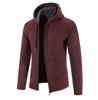 Abrigo casual de terciopelo para hombre otoño e invierno 2022, suéter con capucha de manga larga, cárdigan cálido coreano grueso para hombre, moderno