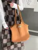 Bolso Estilo Coreano Estilo Nicho Gran Capacidad Nuevo Retro de Gama Alta Simple Casual Bolso de Hombro Tote de Felpa