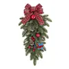 As Mais Quentes Decorações de Natal da Amazon Guirlanda Coroa Decoração de Janela Penduricalho de Porta Decoração de Local de Rattan Guirlanda de Natal