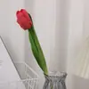 Decoração de casamento flor de tulipa hidratante de alta qualidade adereços de fotografia decoração de casa flores artificiais atacado