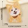 Parche autoadhesivo con logotipo bordado para zapatos, sombreros, bolsos, accesorios originales de peluche, cachorro y gatito, para ropa, pegatinas de tela