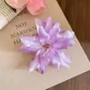 Pasador de Mariposa Orquídea Estilo Vacaciones de Verano para Mujer, Accesorio Lateral de Flor Falsa para el Cabello, Pinza para el Cabello de Alta Gama Estilo Coreano, Adorno para el Cabello Estilo Antiguo para Sesión de Fotos