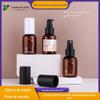 Xiying 50ml redondo ombro plástico spray garrafa marrom PET hidratante puro Dew garrafa pressionando essência loção sub-garrafa
