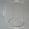 Estrutura para Abajur DIY Tecelagem com Corda Artesanal Abajur Suporte de Lâmpada Luminária de Mesa Redonda Quadrada Ferragens Acessórios de Estrutura de Ferro