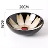 Recomendado ~ Personalidad Creativa Horno Esmalte Copo de Nieve Tazón de Verduras Retro Japonés Hogar Cerámica Horno Tazón de Cara Ligeramente Defectuoso