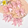 Lazo de Cola de Golondrina de Doble Capa en Stock para Ropa, Juguetes, Regalos, Accesorios para el Cabello DIY Hechos a Mano, Accesorios de Lazo de Cinta de Poliéster