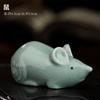 A5L Cerámica Ru Kiln Mascota de té Cerdo Toro Oveja Caballo Mono Conejo Perro Serpiente Dragón Tigre Rata Adornos del Zodiaco
