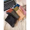 Meias Baggy Versáteis, Fofas e Estilosas para Outono e Inverno em Cores Quentes Contrastantes com um Design Único de Listras Caneladas Retrô, Comprimento na Panturrilha, Casuais