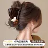 Pinza para el pelo de lunares estilo coreano, pinza de garra grande para cabello grueso, pinza de tiburón, accesorio para el cabello exquisito de alta gama