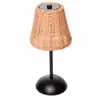 Luminária de Mesa Recarregável LED 3 Tons USB Moana 13cm x 30cm Metal Preto - Wolff
