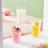 Vaso de yogur japonés vaso de mousse vaso de pudín vaso desechable para grasa vaso de plástico para postre redondo pudín de gelatina