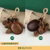 Nuevo colgante de frijol de paz estilo chino, colgante de madera de durazno estilo antiguo, colgante decorativo para collar y llavero