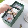 Caja de Embalaje para Pasteles de Copo de Nieve Caja de Regalo Caja Vacía Caja Transparente para Pastel de Frijol Mungo Galleta Caja para Pasteles de Piña Pastel de Luna Pastel de Yema de Huevo