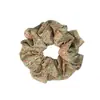 Scrunchie Floral Doce Estilo Coreano para Mulheres, Elástico de Cabelo Chic Preguiçoso, Acessório de Cabelo na Cor Café, Versátil para Penteados de Coque do Dia a Dia