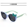 Nuevas Gafas de Sol Polarizadas de Dibujos Animados de Silicona para Niños Lindas para Bebé Niño y Niña Montura Redonda Exterior Gafas de Dibujos Animados Gafas de Sol para Fotos
