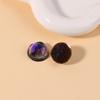 Pendientes de resina con parche redondo y purpurina, con diseño de estrella brillante, viento, río y ondas, accesorios para el cabello para mujer, accesorios de bricolaje al por mayor
